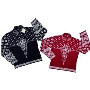 CARSON Designer Holiday Sweater Bundle Size Medium NWT